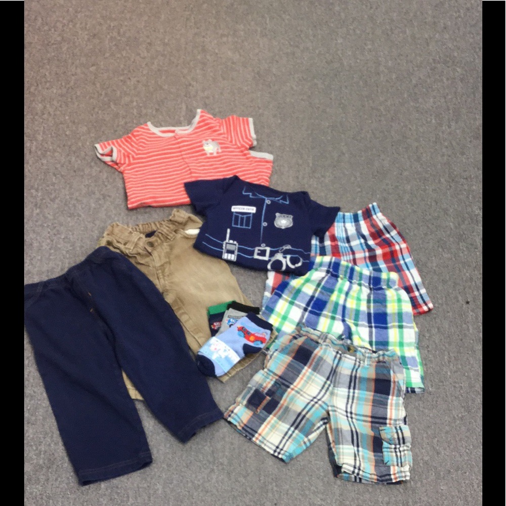 10pc baby boy bundle 18-24M, shorts/pants